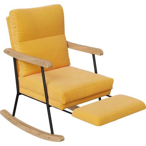 Fauteuil à bascule, soutien ergonomique, design minimaliste modulaire, Avec repose-jambe (1/2)