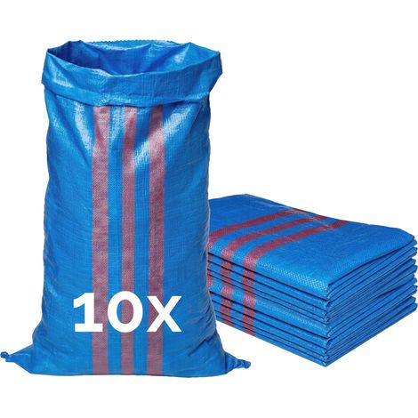 Garronda Polypropylensack 105 x 65 cm 10 Stück Getreidesack aus PP für Lagerung & Sand reißfest 50 kg belastbar – vielseitig einsetzbar: Gewebesäcke Sandsäcke Gartensack Hochwasserschutz GD-0161 (1/5)