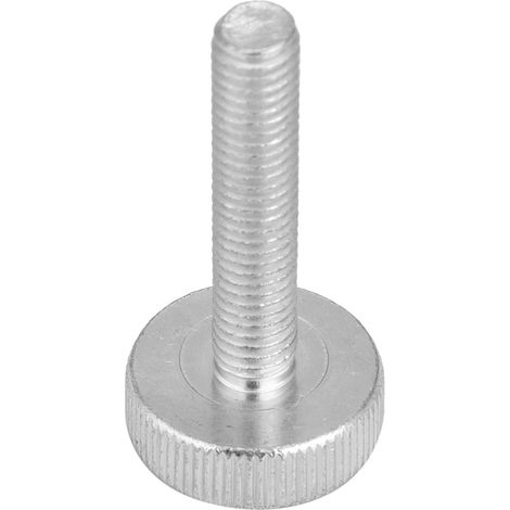 10 vis à oreilles M8 en acier au carbone zingué à tête moletée plate (M840) (1/5)