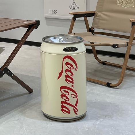 Poubelle créative Coca-Cola, poubelle intelligente automatique de 10 L, poubelle décorative pour salon et maison (1/3)