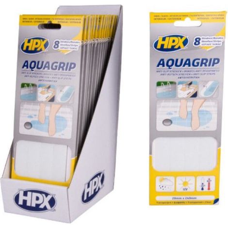HPX - Cinta antideslizante transparente Aqua Grip - herramienta profesional duradera, calidad garantizada, envío en 24h