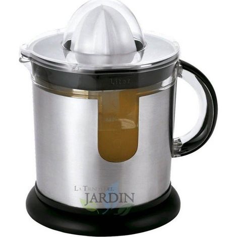 Spremiagrumi Elettrico 40W 1,2L in acciaio inox - Spremiagrumi per frutta, braccio a leva, senza BPA, cono rotante