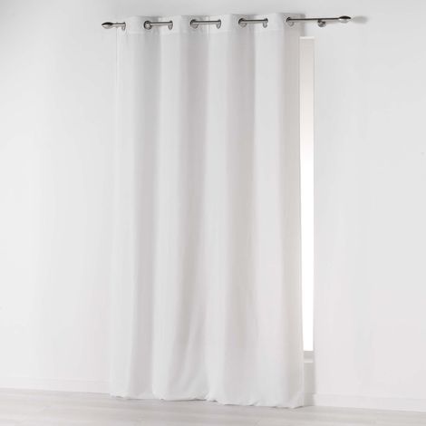 Ösenvorhang, 140 x 260 cm, Mikrofaser Uni Absolute, Polyester, blau, 260 x 140 cm - Douceur d'intérieur (1/2)