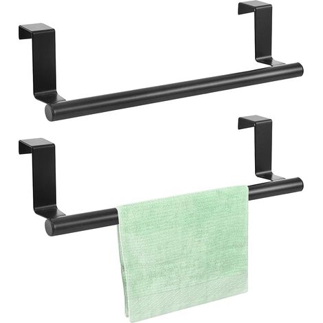 Porte-Serviettes - Acero Inoxidable 36 cm - Sin Perforación - Para Cocina Baño Lavandería - 2 Unidades (1/5)