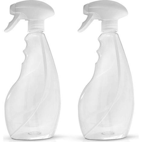 Flacons pulvérisateurs vides, vaporisateur à gâchette en plastique transparent, 2 x 500 ml (1/5)