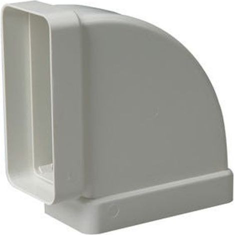 Coude Rectangulaire Horizontal 90º 55x110 mm Accessoire d'Extraction Ignifuge pour Aérateurs Extracteurs Haute Efficacité (1/2)
