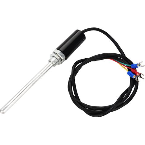 Sonde de capteur de thermocouple de température de type PT100 avec câble en acier inoxydable (100 mm)