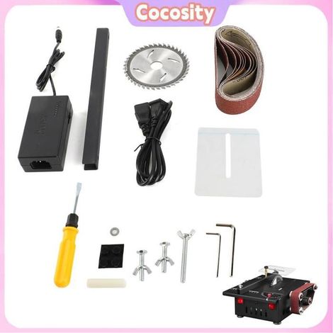 Cocosity Pander de la ceinture de scie de banc Banch Saw Belt Pander 200W 4500rpm bricolage scie Norme de prise européenne (1/5)