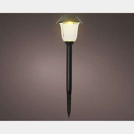 LAMPADA SOLARE LIGHT H43CM NERA A LUCE CALDA. (1/2)