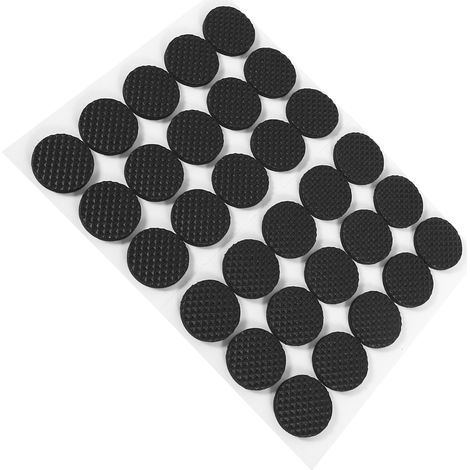 Tapis antidérapants ronds en caoutchouc épais pour pieds de table et de chaise, lot de 30. (1/5)