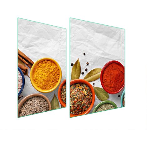 GLASSCHUTZPLATTE FÜR HERD 70x52 SPICES (1/5)
