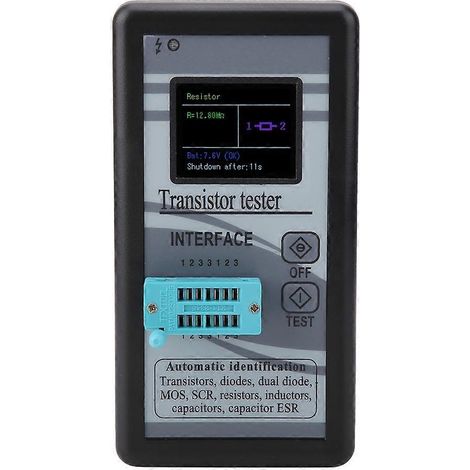 M328 Multifunktionales LCD-Display Digitaltransistor-Testgerät 0,5 Ω - 50 MΩ (1/4)