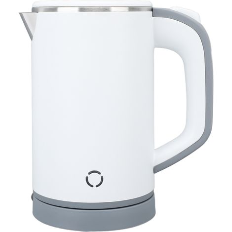 Bouilloire électrique à double paroi en acier inoxydable 800 ml, chauffe-eau, blanche, prise européenne 220 V 50 Hz (1/5)
