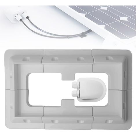Lot de 7 supports de panneau solaire pour camping-car, panneau solaire, supports latéraux en ABS, pour panneau solaire, kit de supports d'angle sans perçage pour camping-car, toits (1/5)