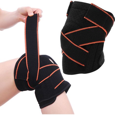 Genouillère Néoprène Avec Ressorts Et Silicone - Support Compression Sport - Protection Ménisque Et Douleur - 1 Pièce (1/5)
