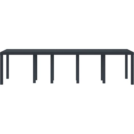 Maison Exclusive - Tavolo da Giardino Antracite 300 x 100 x 73 cm polyrattan (1/4)