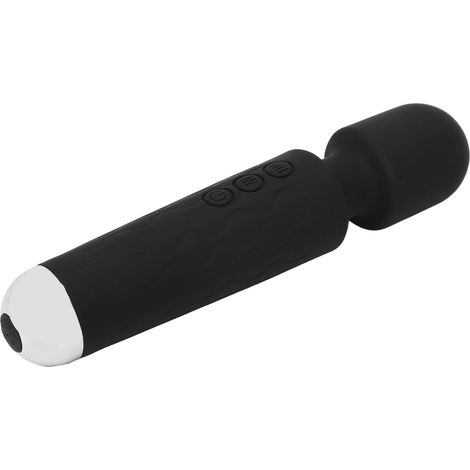 Mini vibromasseur portable rechargeable par USB, 28 modes, 8 vitesses, soulage les douleurs, mini masseur portable puissant, noir