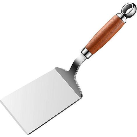 Spatule à frire en acier inoxydable 304 pour barbecue, idéale pour frire et remuer les aliments. (1/4)
