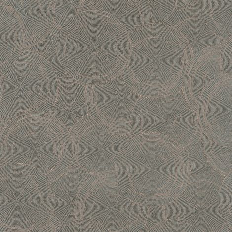 Papier peint texturé Profhome 790931 papier peint intissé texturé avec des figures géométriques et des accents métalliques gris cuivré olive gris 5,33 m2