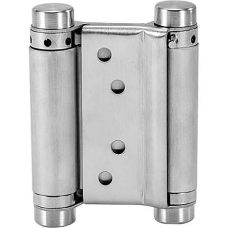 Pair Csparkv – Charnière porte battante 92mm – Acier inoxydable antirouille – Force réglable – Pour portes indépendantes et battantes (1/4)
