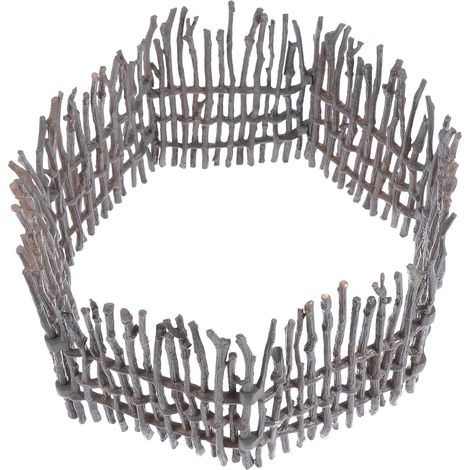 10 Pièces Miniature Fence Models Accessoires de Miniature pour DIY Décorations de Scène (1/5)