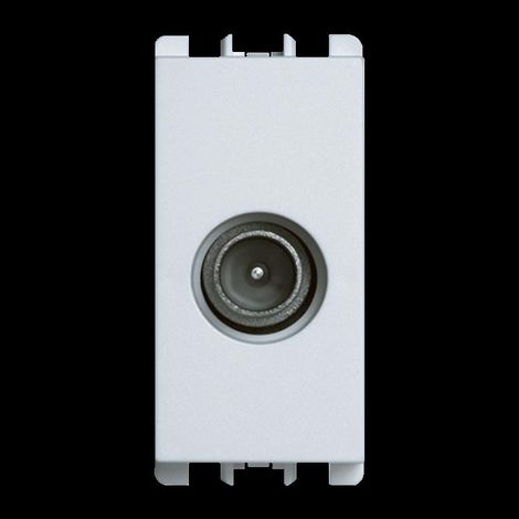 Presa tv-sat diretta iec 169-2 1 modulo bianco urmet 10401.b