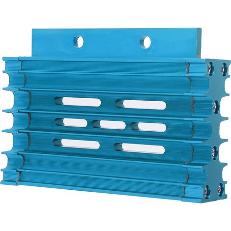 Système de refroidissement d'huile de radiateur de moto en alliage d'aluminium, adapté aux motos tout-terrain/motos de montagne/motos de boue PIT PRO de 138cc, 140cc et 150cc (bleu). (1/5)
