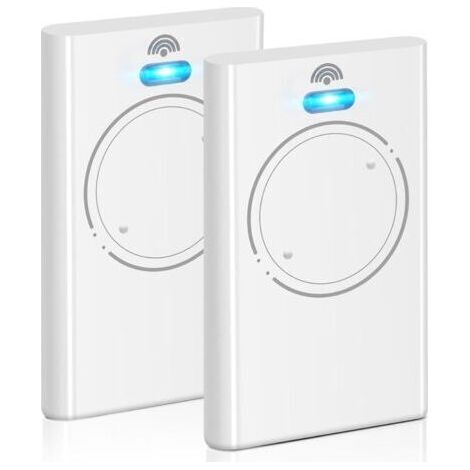 Lot de 2 télécommandes 868 MHz pour ouvre-porte de garage XT2 868 SLH LR, 2 canaux, blanc (1/5)