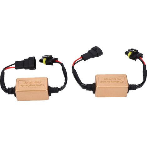 Units 9 16V LED Headlight Decoder 9005 9006 Error Canceller Warning Anti-Flicker Adapter Kit Vehicle Lamp Resistor Signal Interference Elimination (1/5)