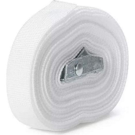 Sangle d'arrimage pour moto 200cm, sangle de chargement blanche - Nylon, alliage - pour motos, embarcation, scooters