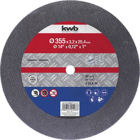 kwb  791993 Trennscheibe gerade 355 mm 1 St. Metall (1/3)