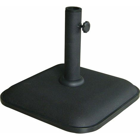 Marbueno Quadrat Parasolbasis Beton Schwarz 35x35 cm 11 kg