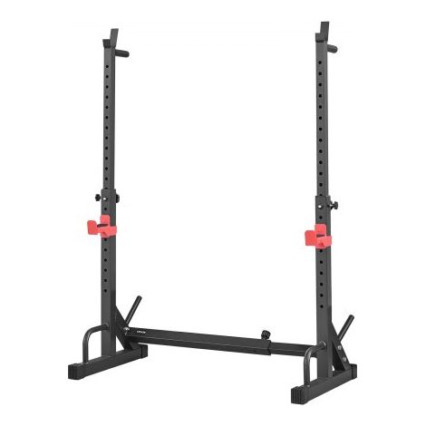 Power Cage Squat Rack für Heimfitnessstudio mit verstellbarer Höhe & Breite, 250 kg Tragkraft, Krafttrainingsgerät mit Hantelablagen und J-Haken für Bankdrücken, Kniebeugen und Gewichtheben (1/5)