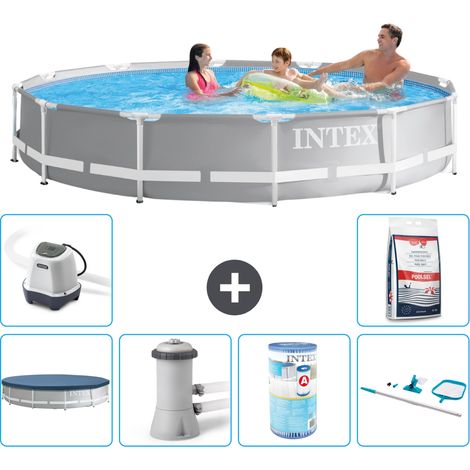 Intex Piscina Prism Frame Rotonda - 366x76 cm - 7-pezzi  S41921 (1/5)