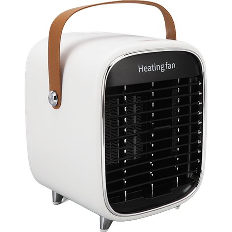 Mini radiateur d'appoint léger et portable avec protection contre la surchauffe, chauffage électrique moderne, blanc, prise européenne 220 V (1/5)