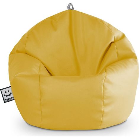 Puff Pelota Polipiel Mostaza Happers