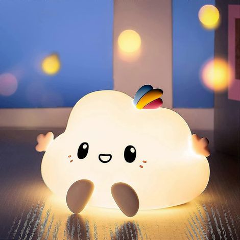 Veilleuse mignonne pour enfants, veilleuse portable rechargeable pour filles, veilleuse en silicone pour bébé, veilleuse LED, cadeau d'anniversaire pour petites filles, batterie incluse (1/5)