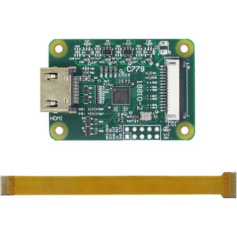 HDMI-zu-CSI-2-Adapterkarte für Raspberry Pi 4B/3B+/3B, 1080p 25fps, hochauflösende Videoschnittstelle zur Bildschirmdarstellung, kompatibel mit der Pi-Serie.