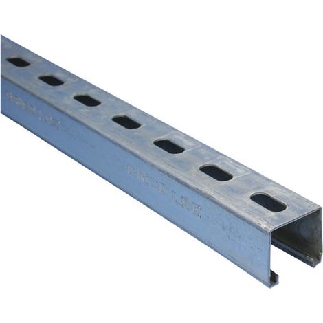 Rail pour portail 41x41mm – Acier prégalvanisé – Longueur 3000mm – Charge maximale 200kg – Fixation par vis – Sikla