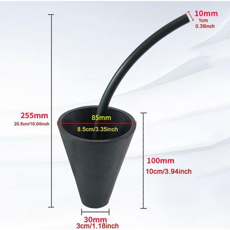 Adaptateur de cône pour machine à fumée automobile 6x, adaptateur de botte pour détection d'admission (1/3)