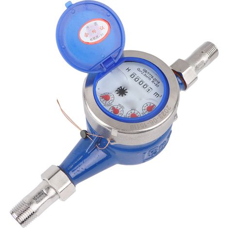 Mechanischer Wasserzähler DN15 aus Edelstahl, Rotor-Durchflussmesser für den privaten, gewerblichen und industriellen Einsatz. (1/5)