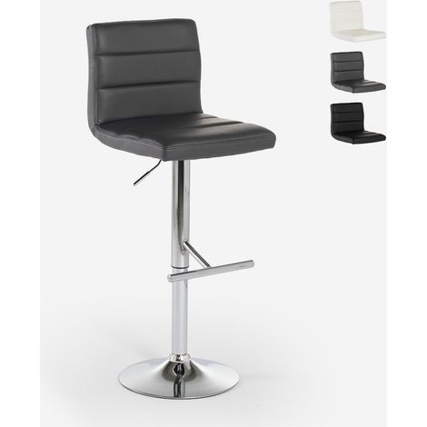 Table haute de cuisine et bar style industriel pour tabourets 120x60x106 Catal - Blanc (1/5)