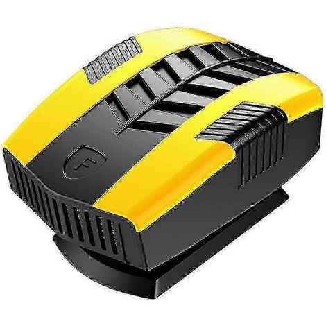 Tragbare Autoheizung (12 V, 1800 W) – Schnelles Aufheizen & 360° verstellbarer Luftstrom, ideal zum Enteisen der Windschutzscheibe, Farbe: Gelb (1/5)
