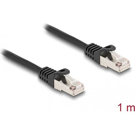 Delock Cable RJ50 macho a RJ50 macho S/FTP 1 m negro