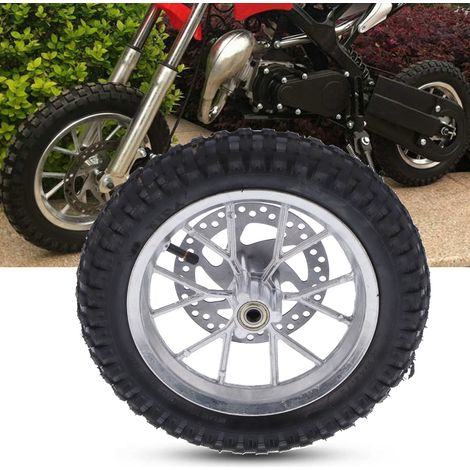 Roue avant B pour mini-moto de poche 12,5 x 2,75 pouces (argent) (1/5)