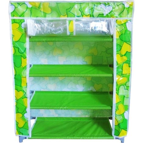TrAdE Shop Traesio - Scarpiera Salvaspazio A 6 Ripiani 106x60x30 In Tessuto Impermeabile Portascarpe -