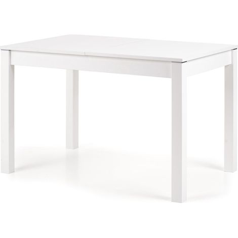 Mesa Houston 132, Blanco, 76x75x118cm, Alargamiento, Aglomerado laminado, MDF