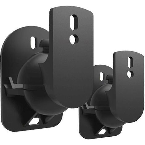 Paar Wandhalterungen für Surround-Lautsprecher (schwarz) - Schwarz (1/3)