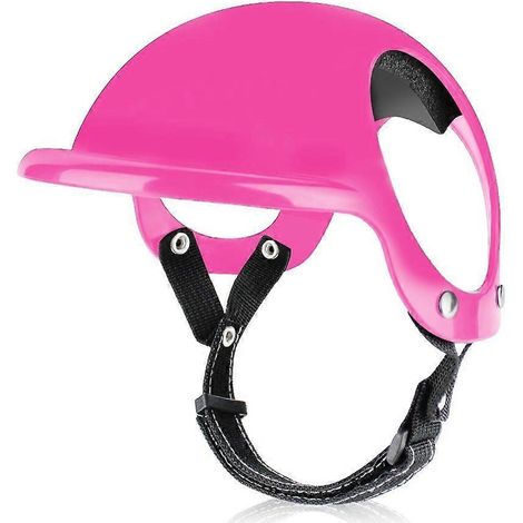 Casque pour animaux de compagnie, chiens, casquette de moto sportive avec jugulaire extensible, résistant à l'usure (1/4)