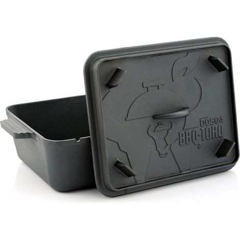 BBQ-Toro Dutch Oven Backtopf, 5,5 Liter, Gusseisen Kochtopf, Gusstopf (1/5)